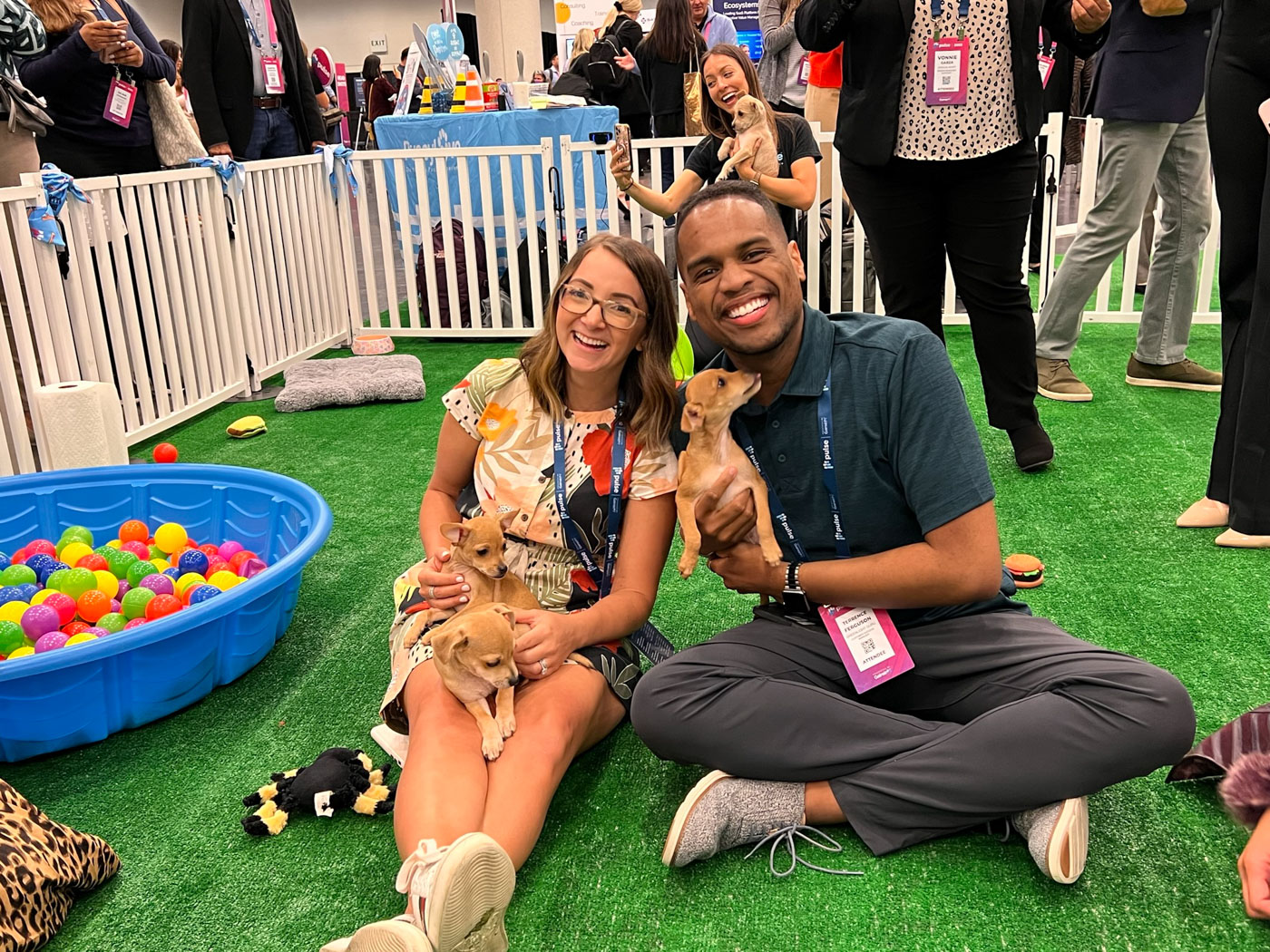Puppy Love's puppy experiences are the best out of box wellness ideas for events.