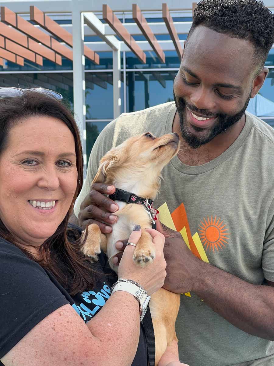 Tailor your corporate wellness program just how you want it and enjoy our Puppy Love puppies just like these people!