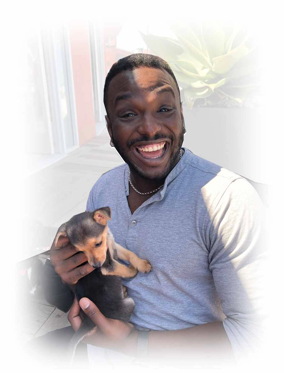 Franchise-1 Ebay employees enjoying puppy love™'s corporate wellness market activities.