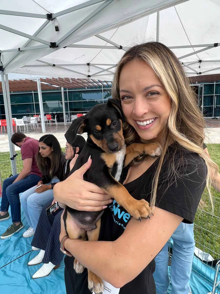 Google-Fredrick-14 This sweet puppy and employee both love puppy love™'s corporate wellness companies!